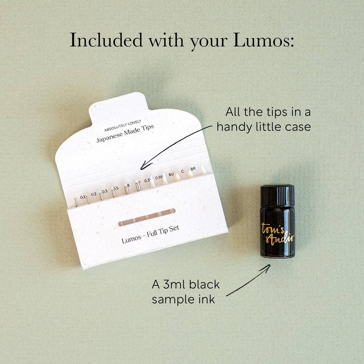 Lumos Pro Single | Refillable Multi-Tip Pen | Matte Clementine