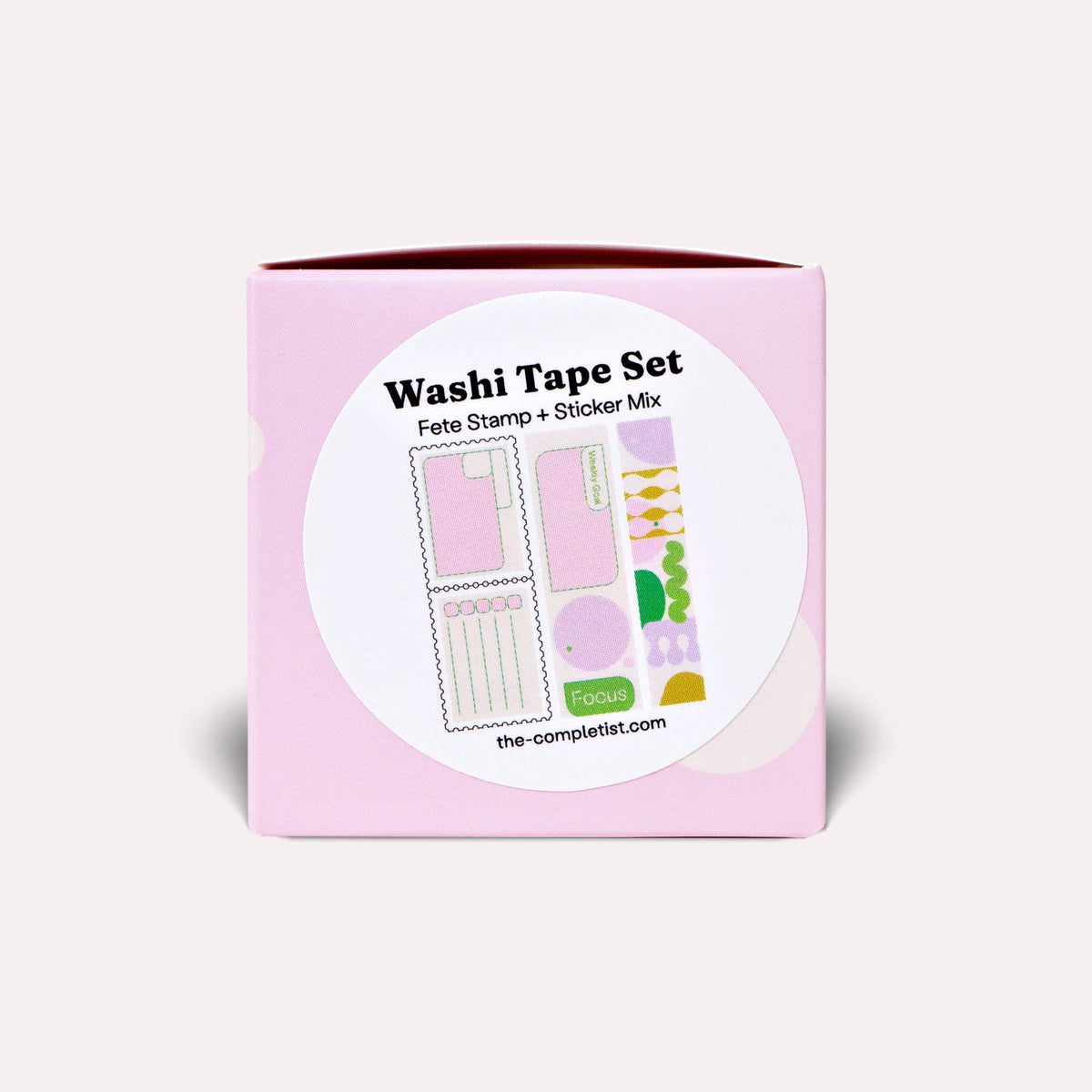 Washi Tape Set | Fete Tabs Stamp + Sticker Mix