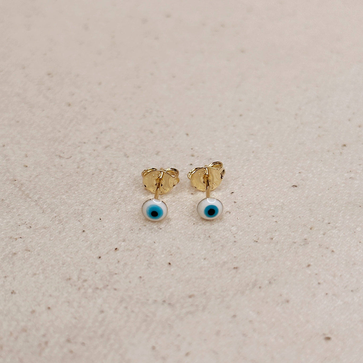 Evil Eye Studs | White