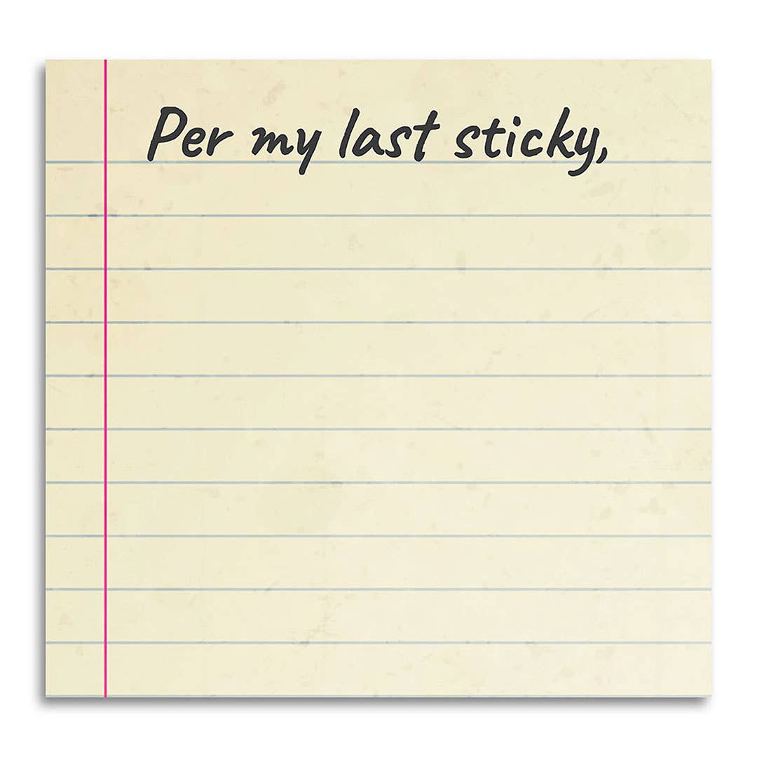 Per My Last Sticky | Funny Sticky Notes