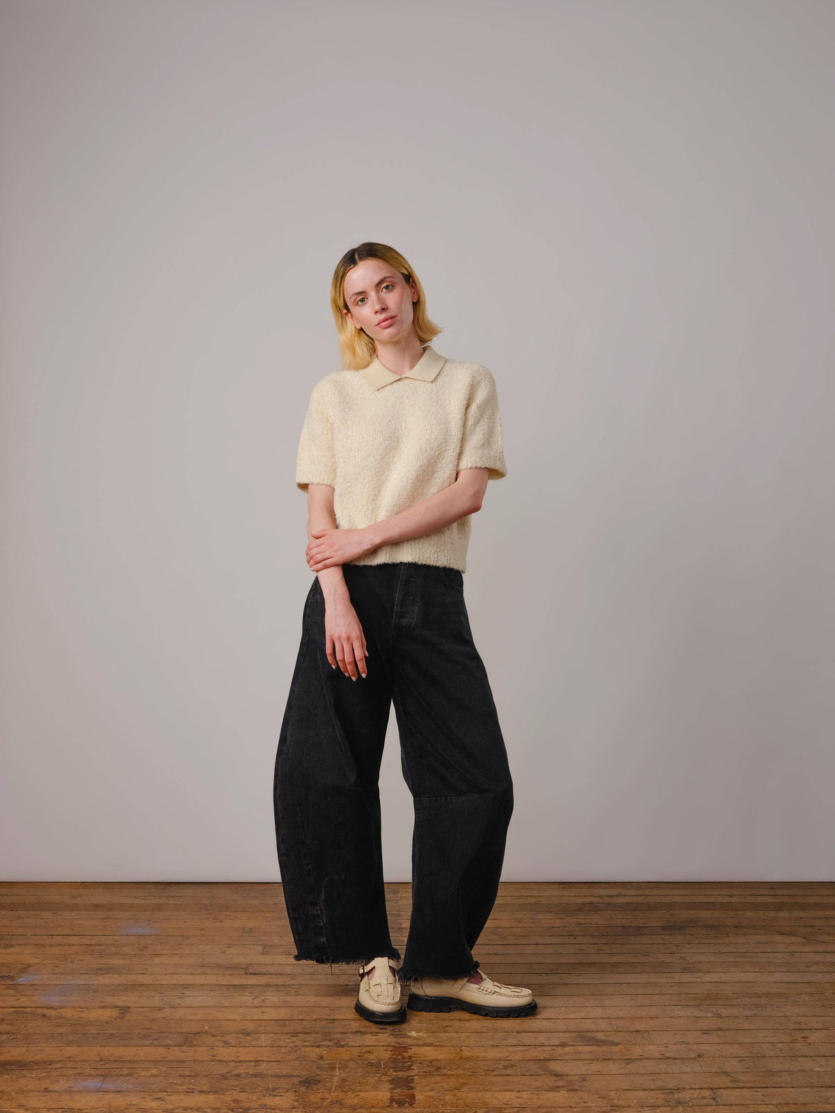 Ramona Bouclé Polo | Calcite