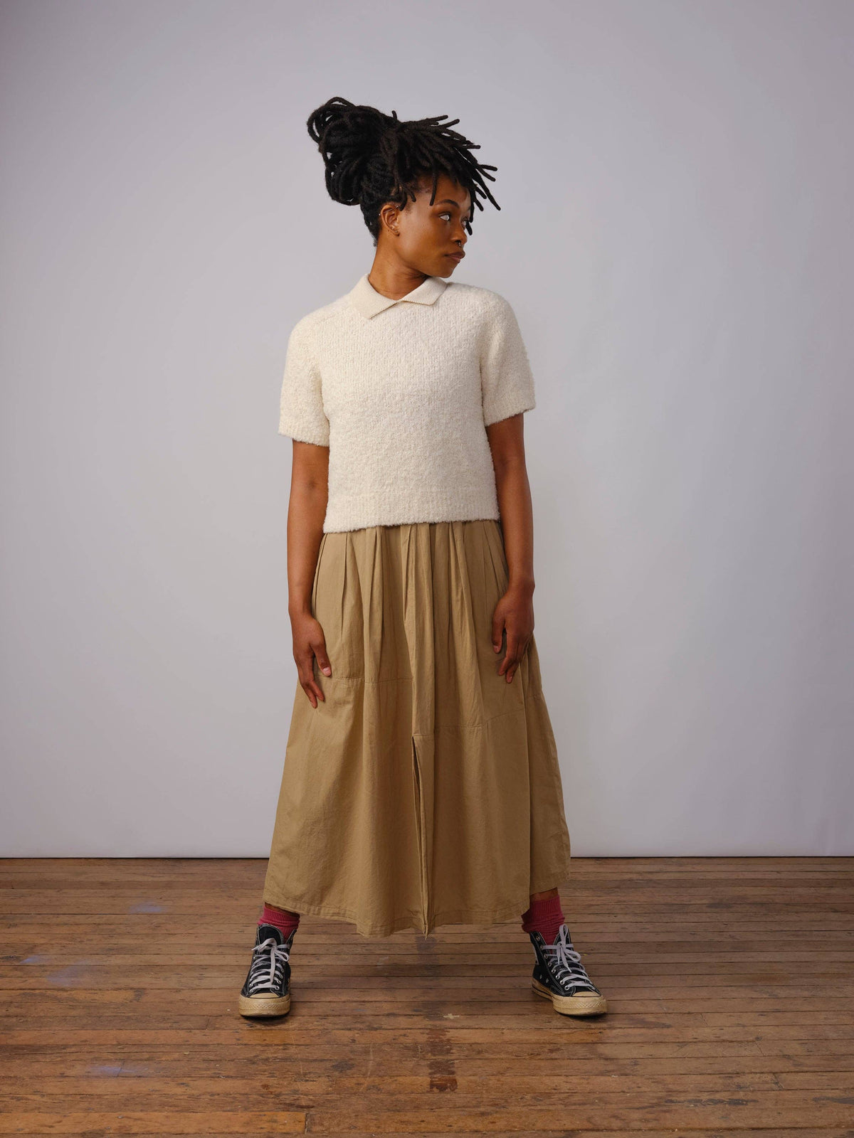Ramona Bouclé Polo | Calcite