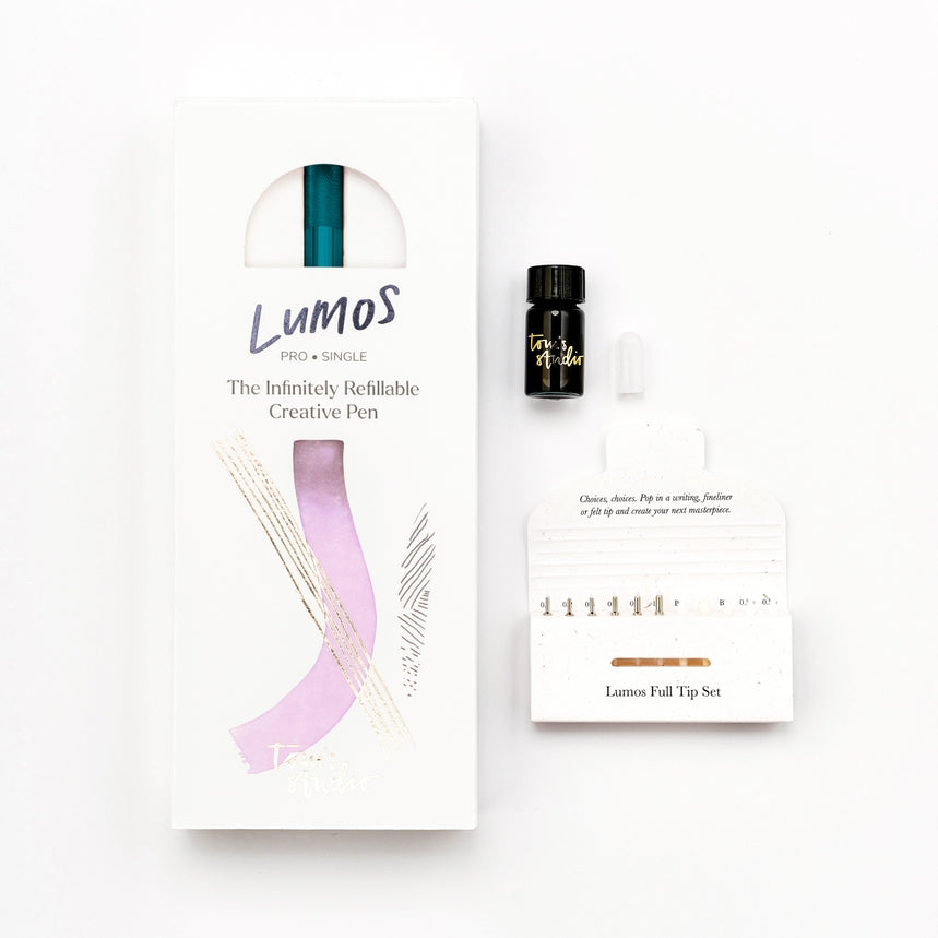 Lumos Pro Single | Refillable Multi-Tip Pen | Ivy
