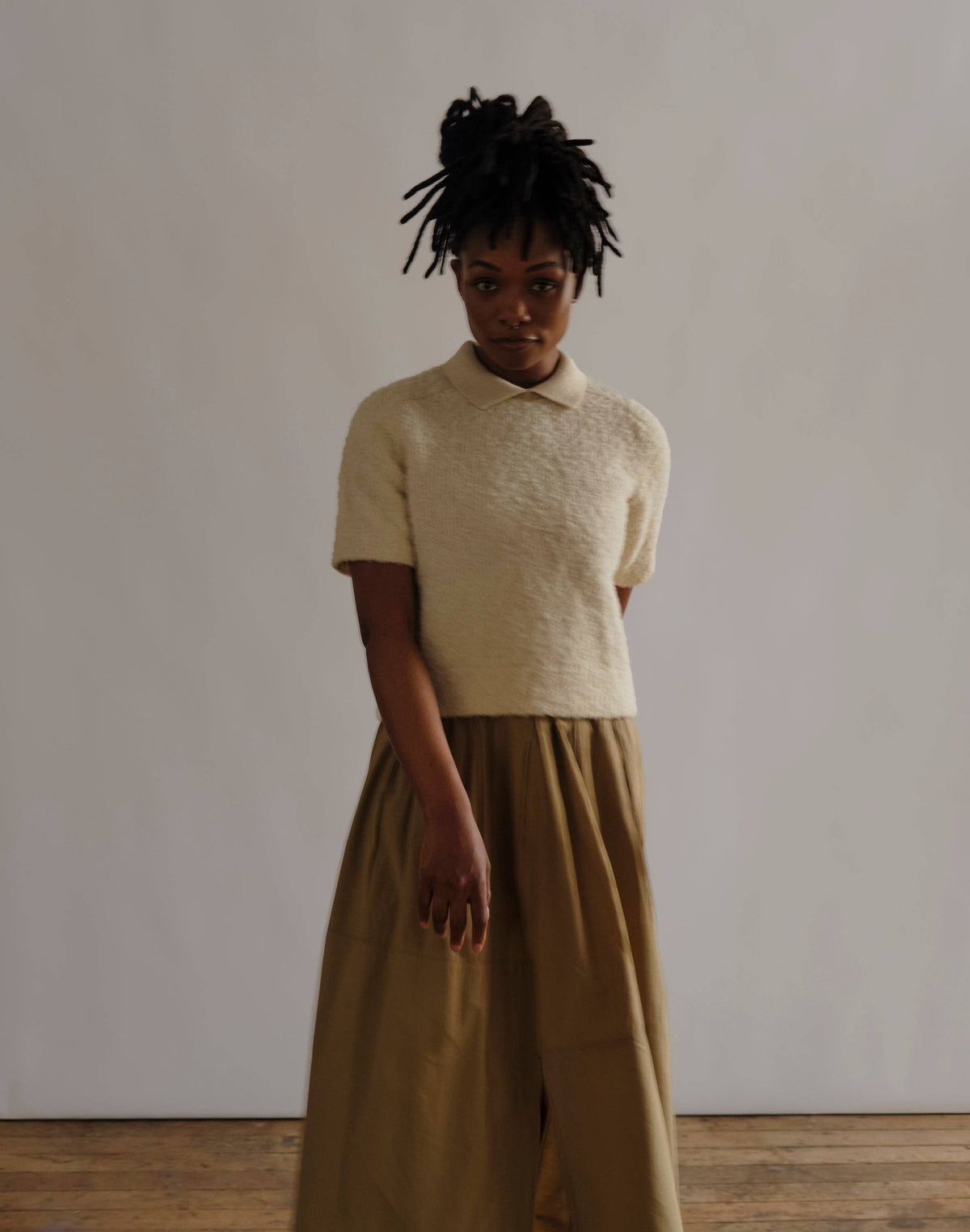 Ramona Bouclé Polo | Calcite