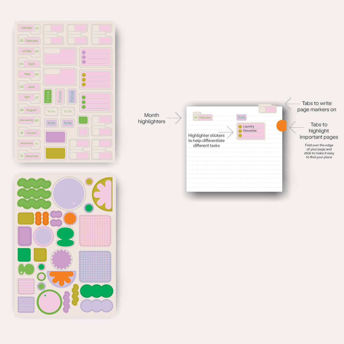 Tabs Sticker Set