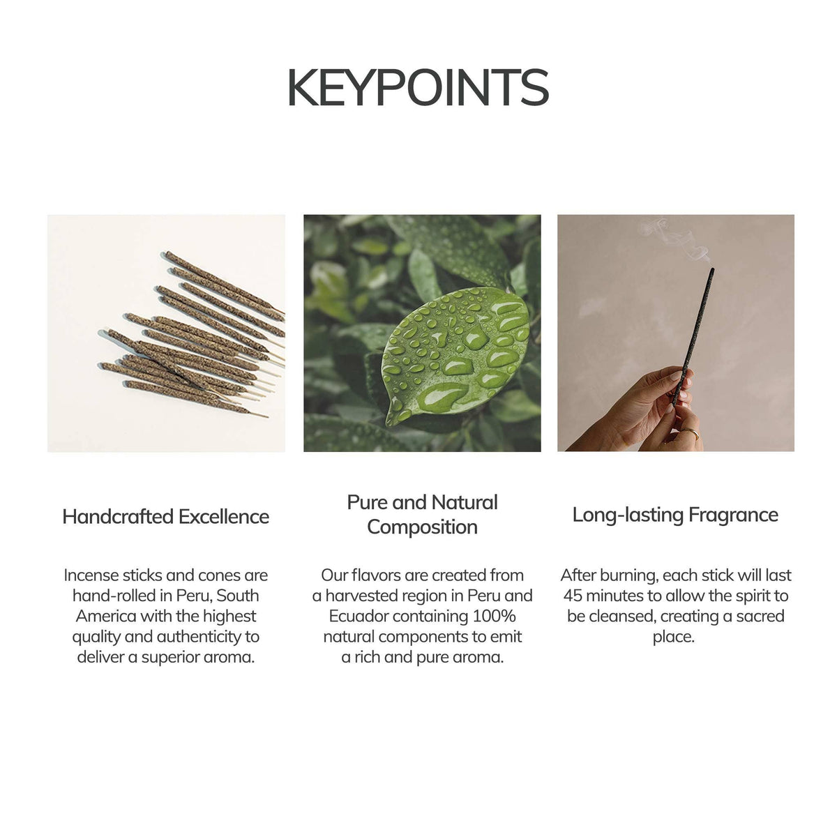 Mini Hand-Rolled Cinnamon Incense Sticks