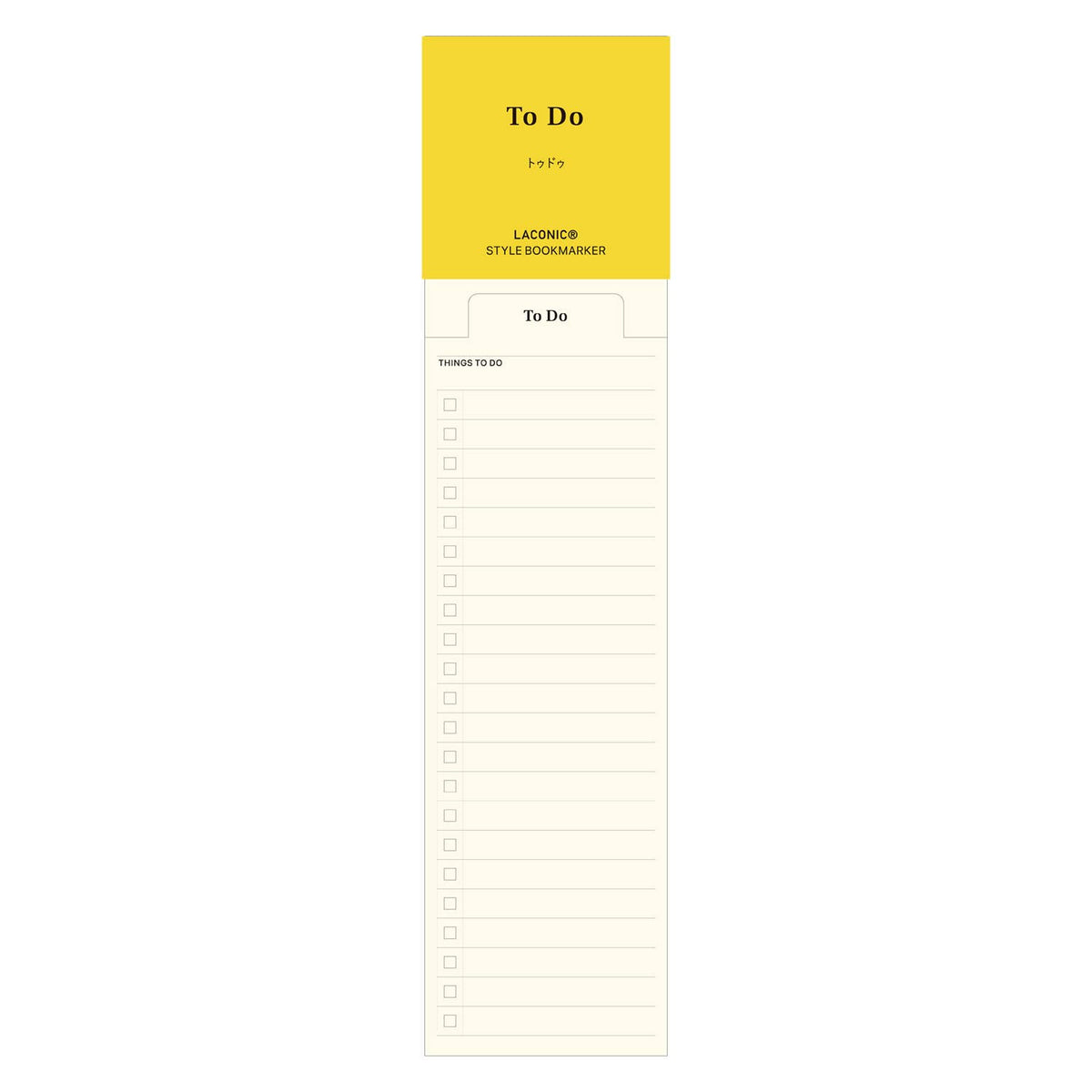 LACONIC Style Bookmark | To Do