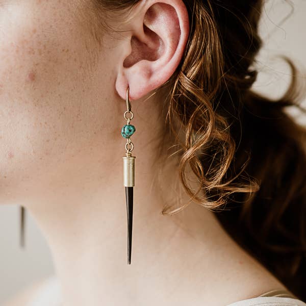 Quill Earrings | Turquoise Hook