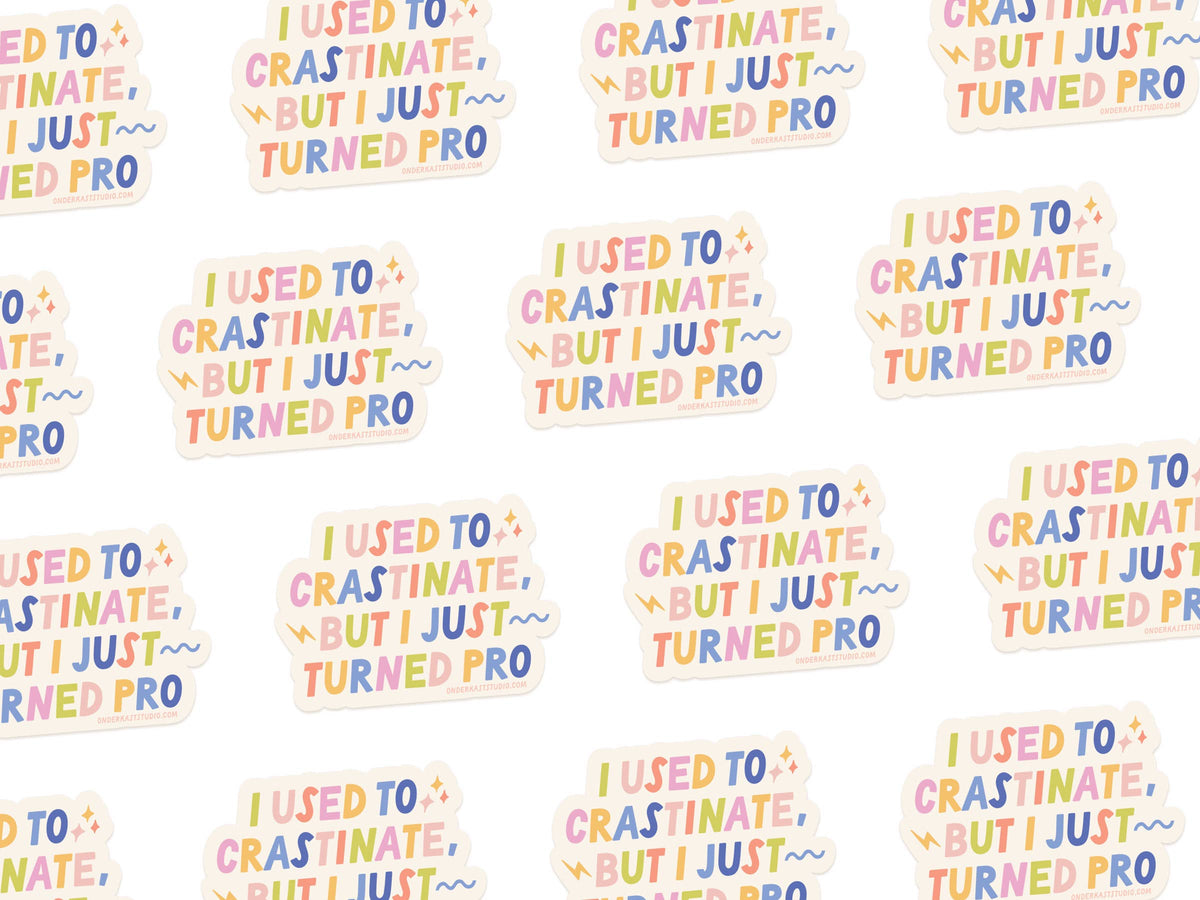 Crastinator Pro Sticker