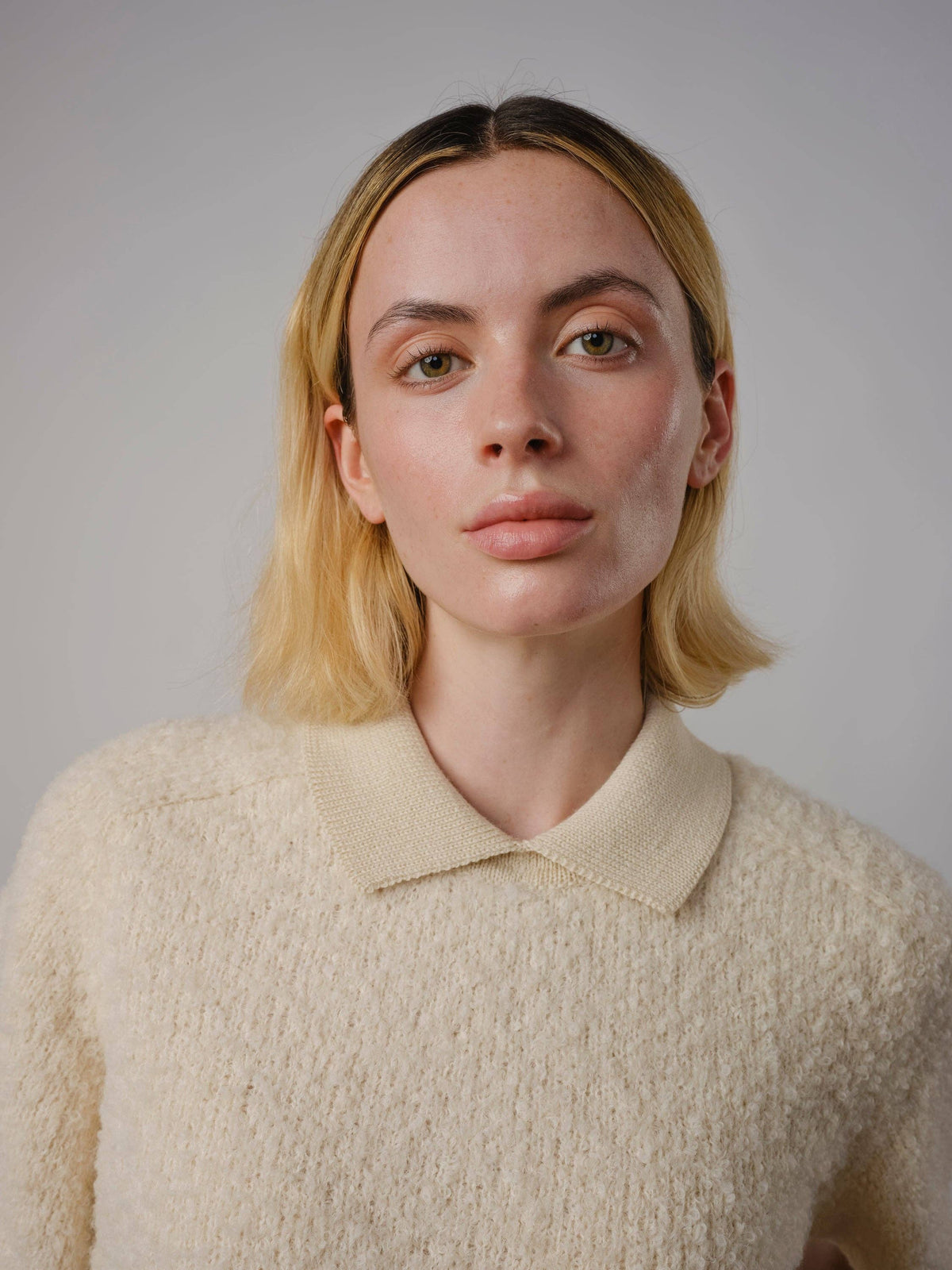 Ramona Bouclé Polo | Calcite