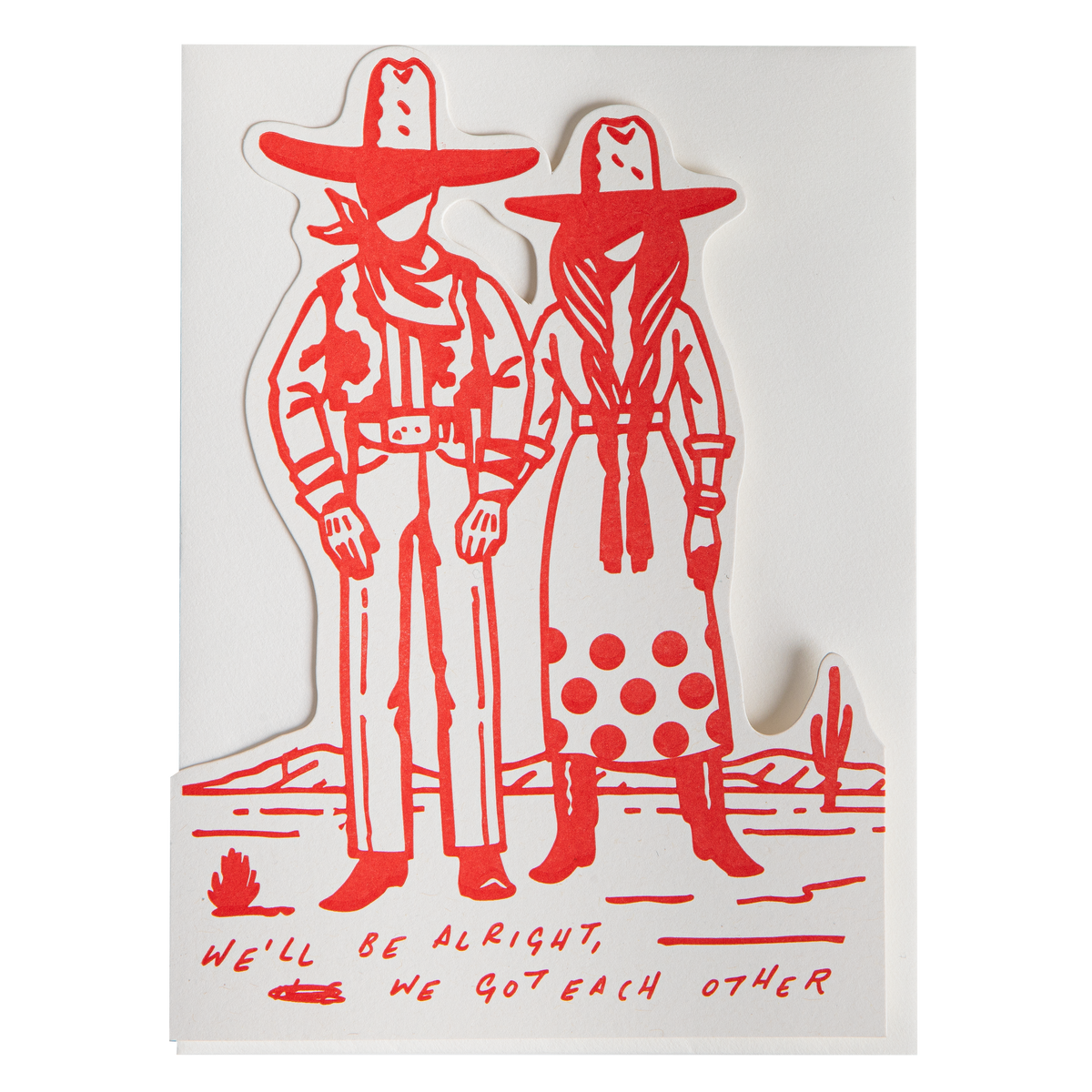 We'll Be Alright Saint No | Cut-Out Greeting Card