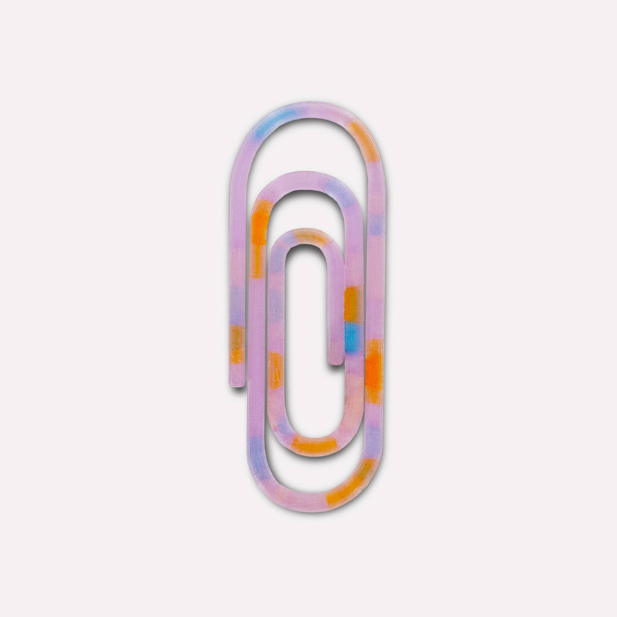 Paperclip 3D Printed Bookmark | Translucent Multicolour