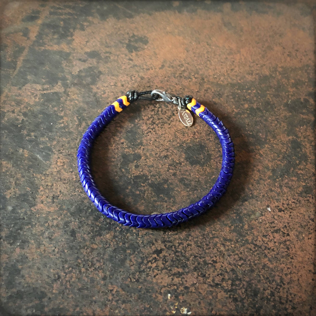 Indigo Snake Glass Bracelet | Small