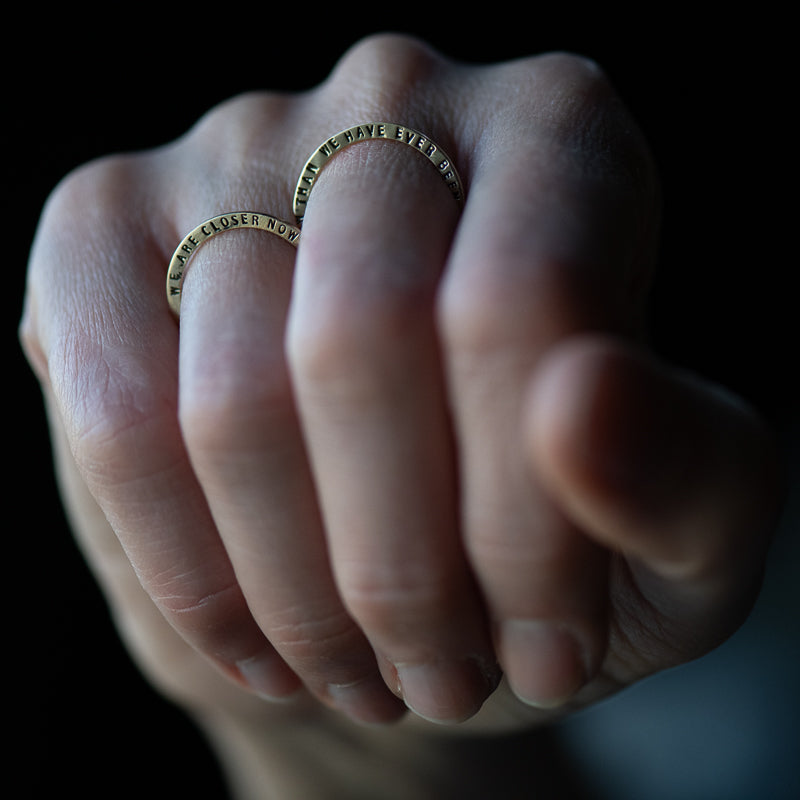 WE ARE CLOSER NOW | Stacking Ring | Size 5
