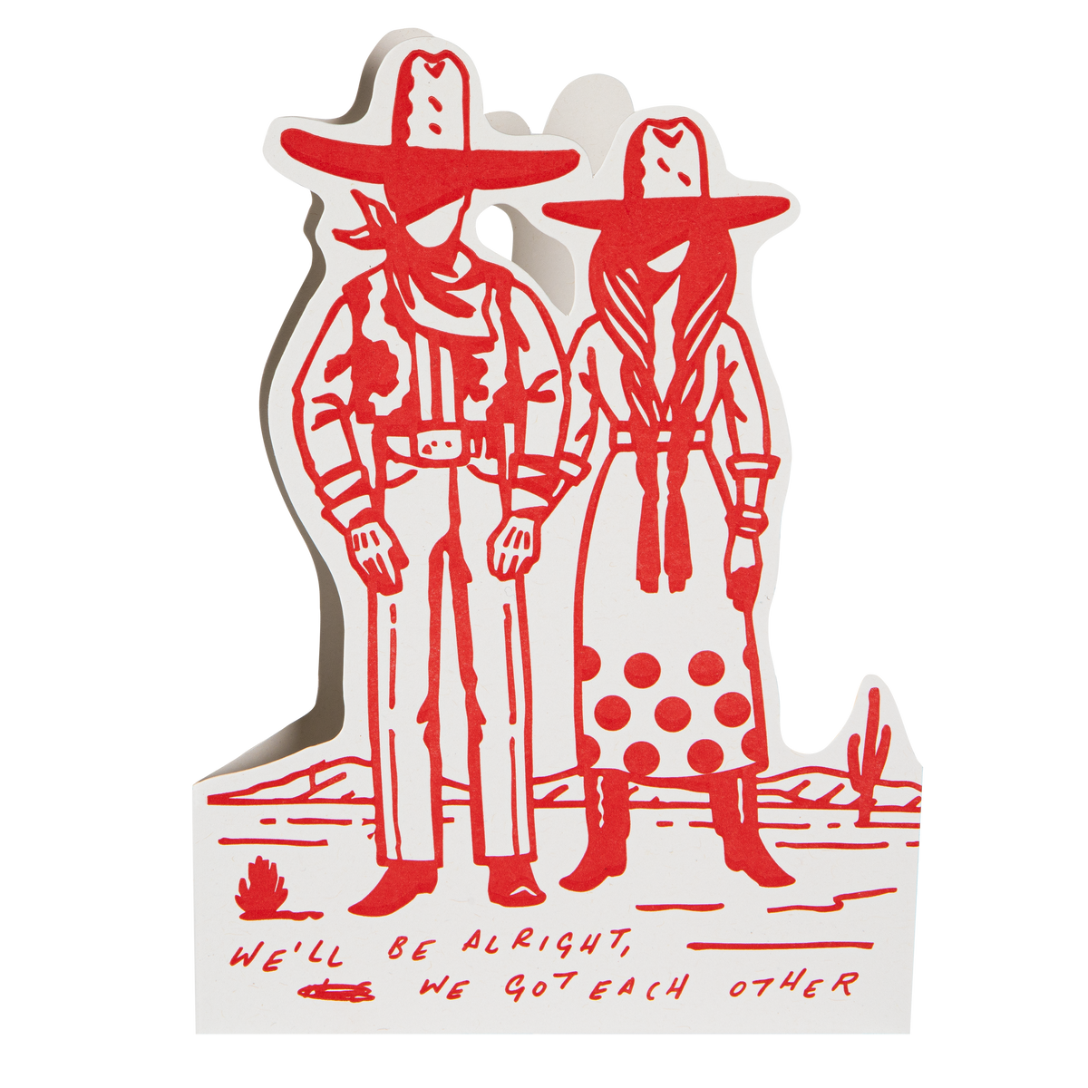 We'll Be Alright Saint No | Cut-Out Greeting Card