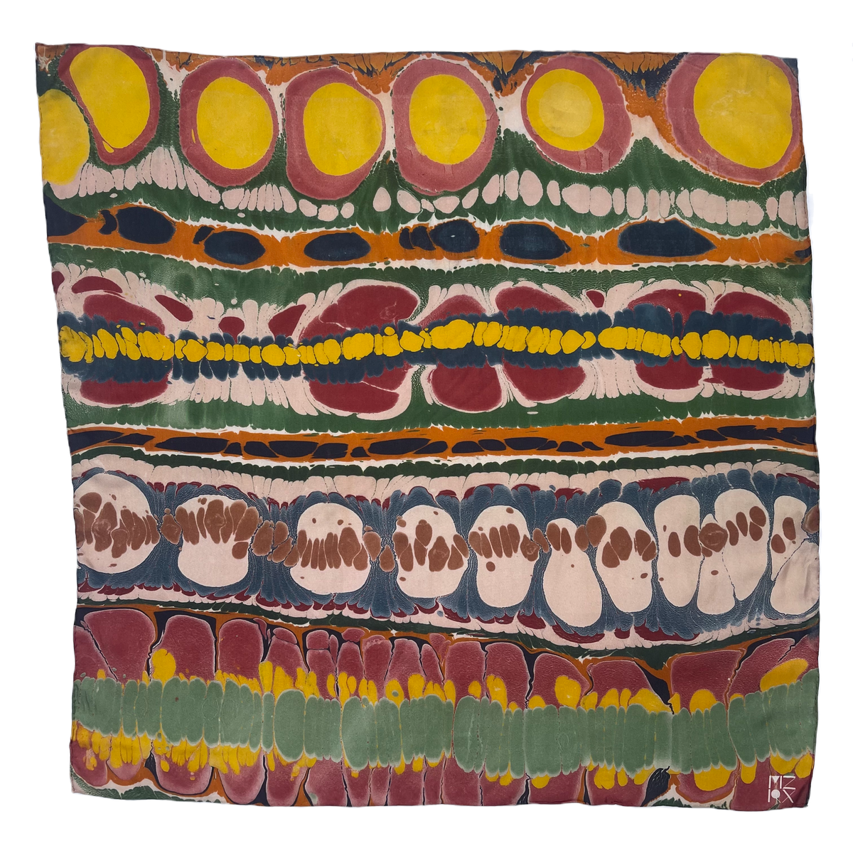 Ruby Stripe | Silk Bandana