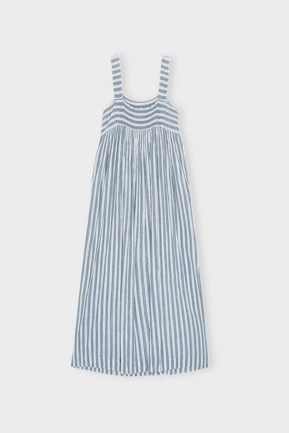 Danish Sundress | Sea Blue Stripe