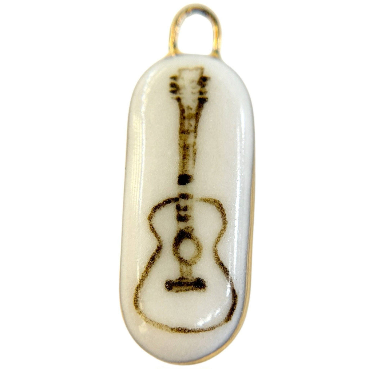Guitar Charm | White