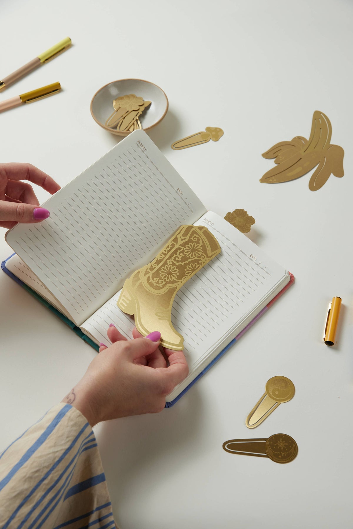 Brass Bookmark | Cowgirl Boot