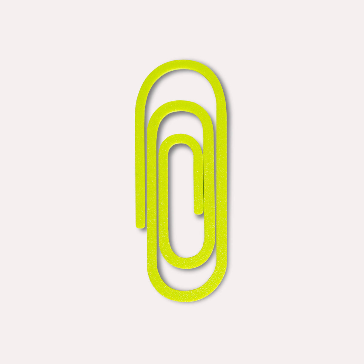 Paperclip 3D Printed Bookmark | Chartreuse