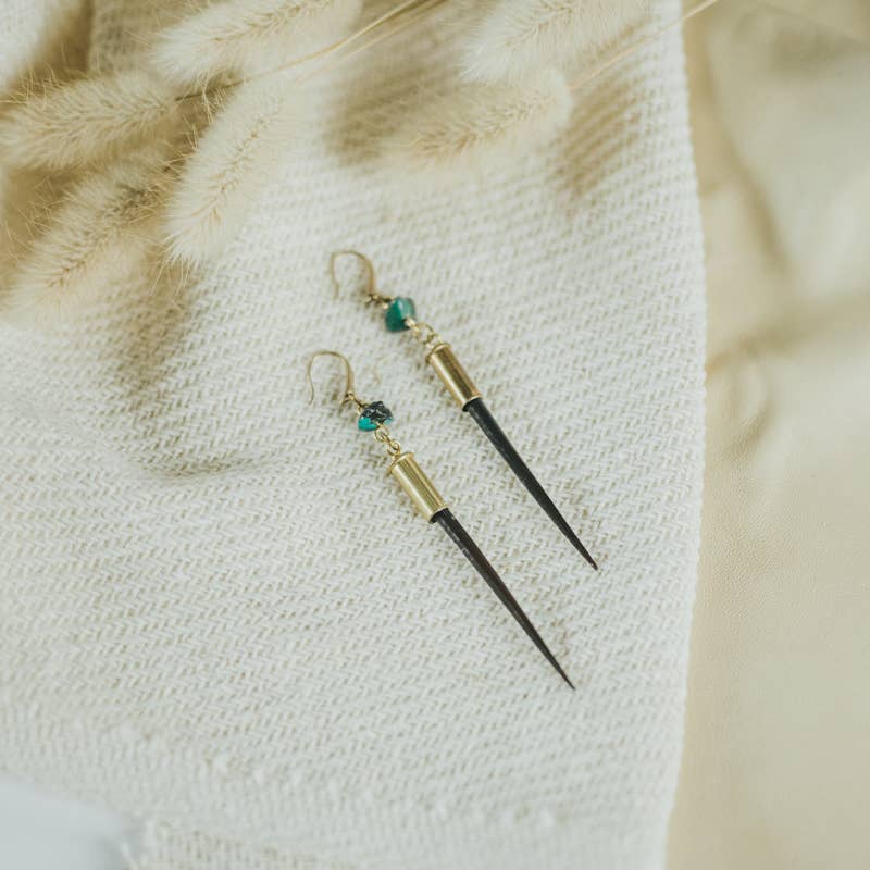 Quill Earrings | Turquoise Hook