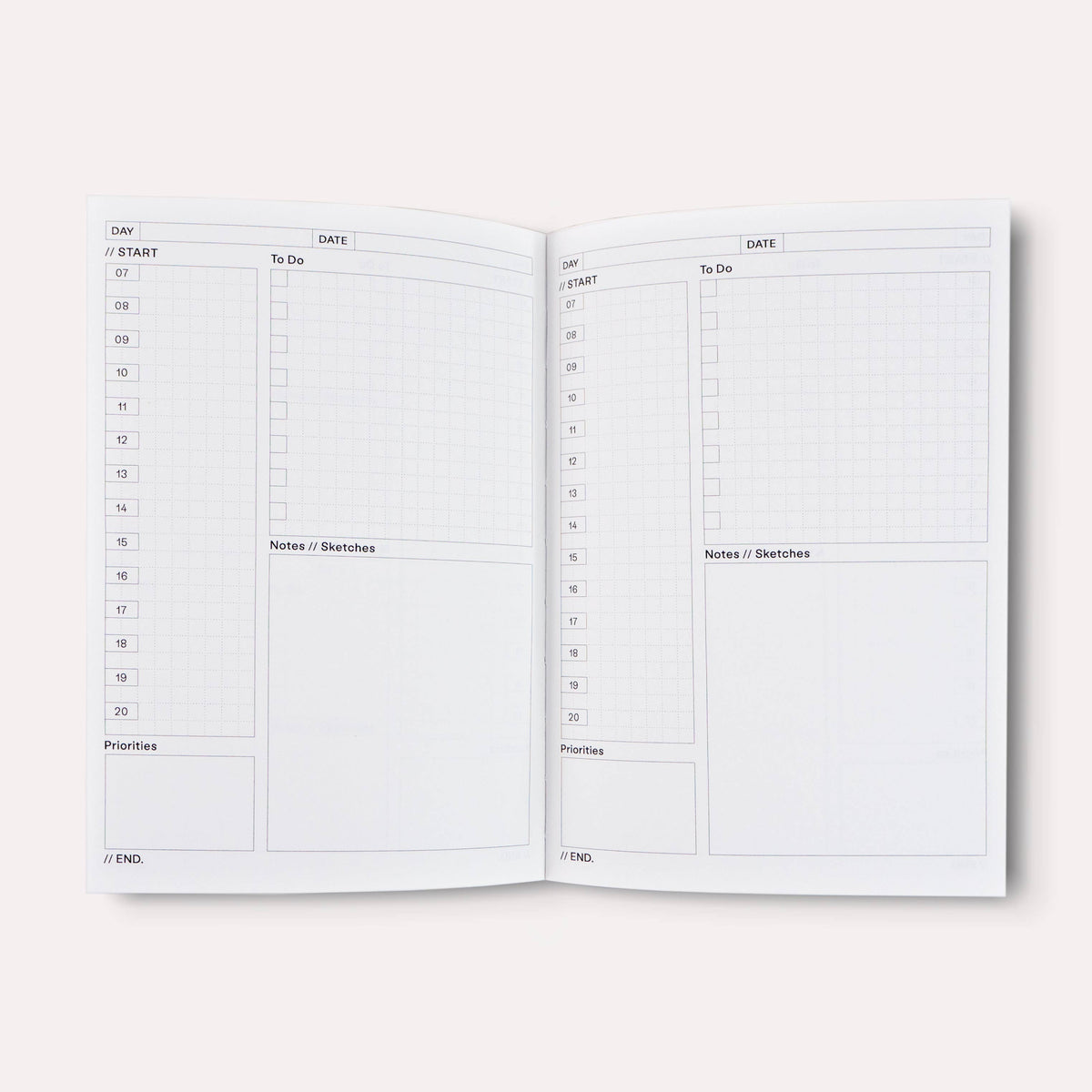 Hildy Undated Daily Planner Book