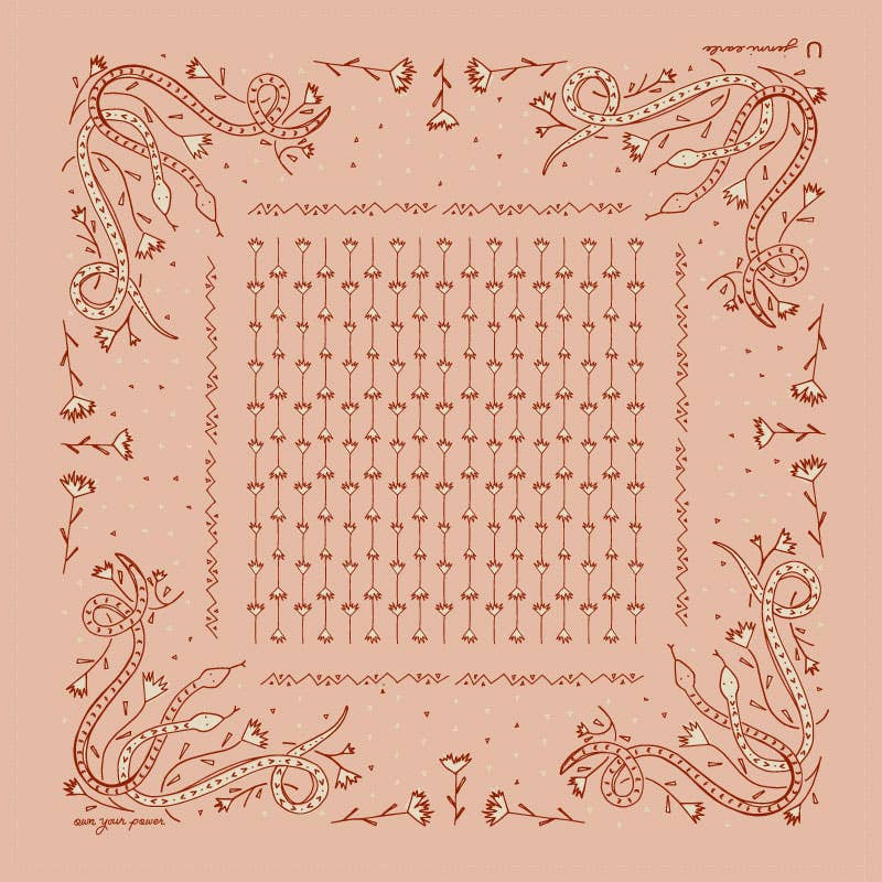 Own Your Power | Cotton Voile Bandana | Blush