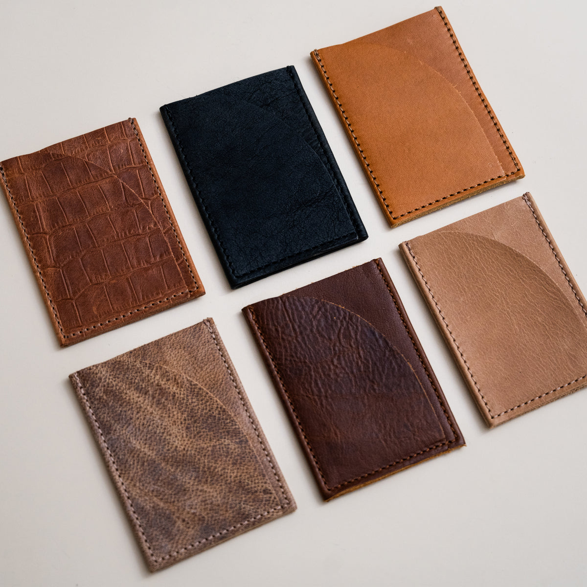 Card Wallet | Luxe Natural Croc
