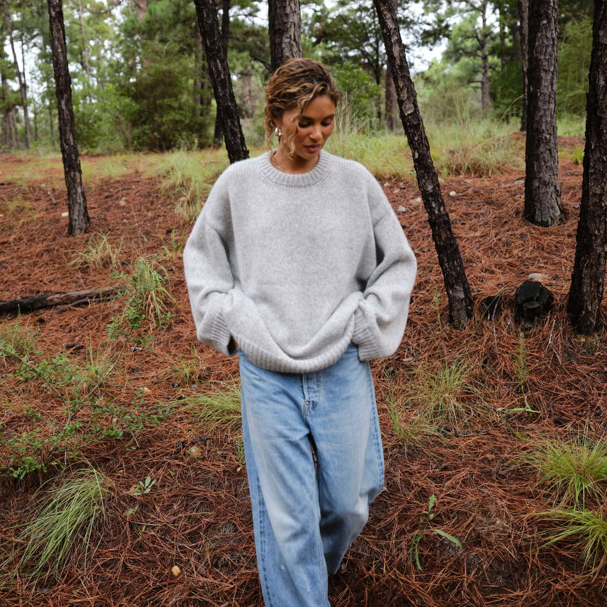 Boyfriend Sweater | Heather Gray | Size 3