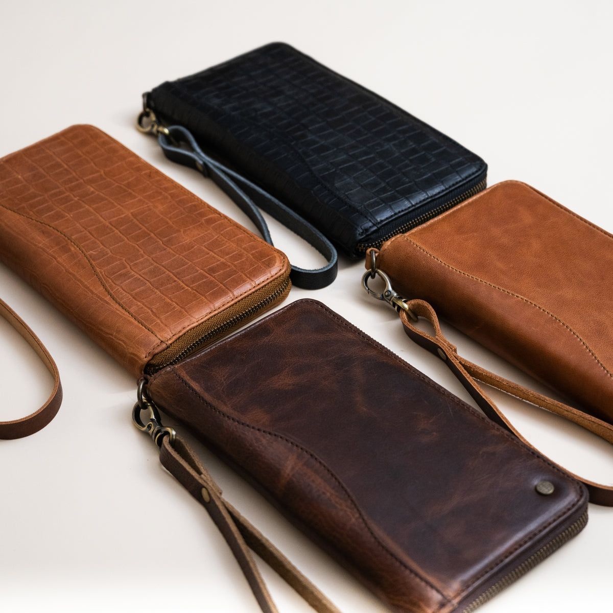 Passport Case | Luxe Black Croc