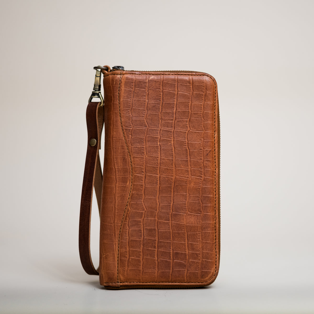 Passport Case | Luxe Caramel Croc