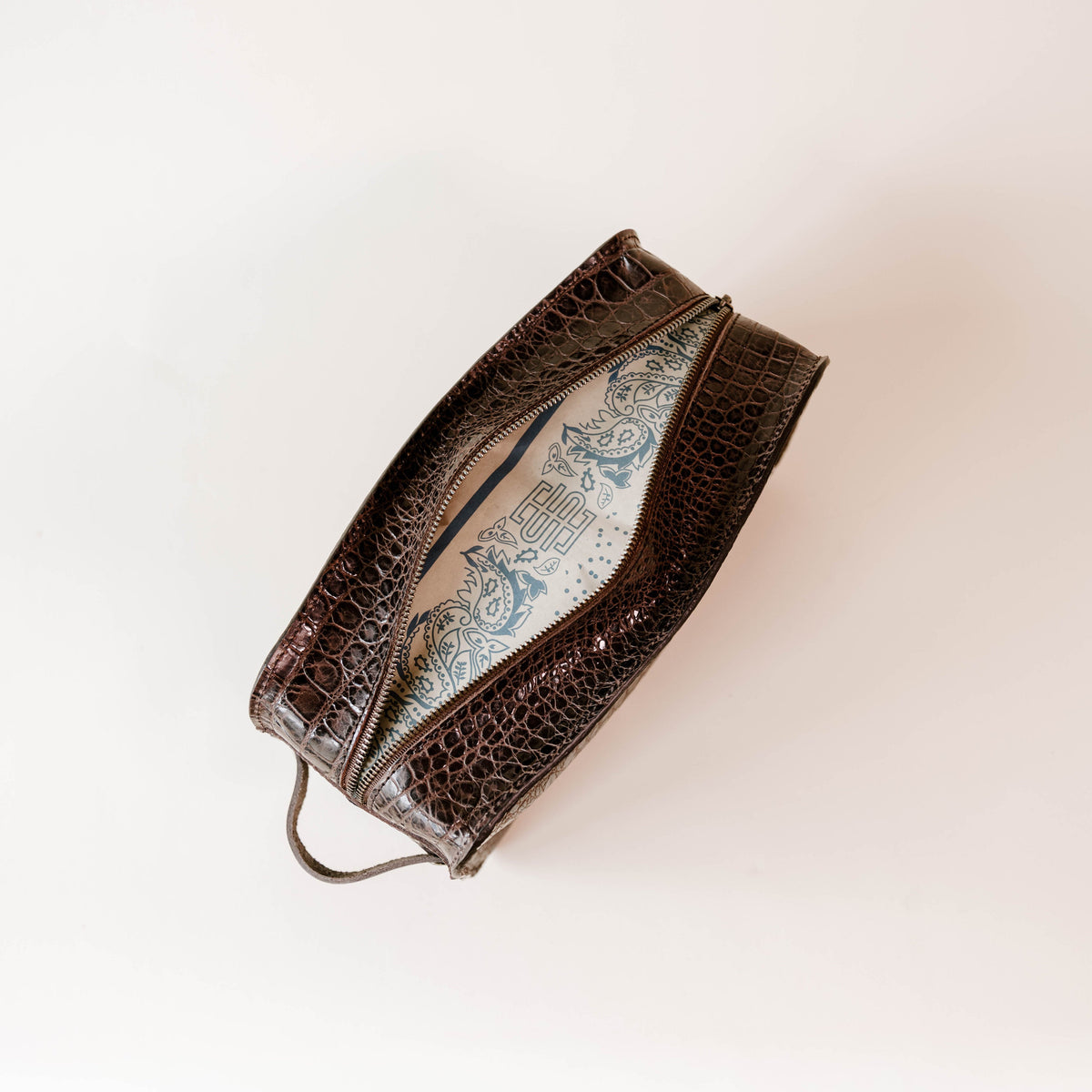 Dopp Kit | Espresso Croc