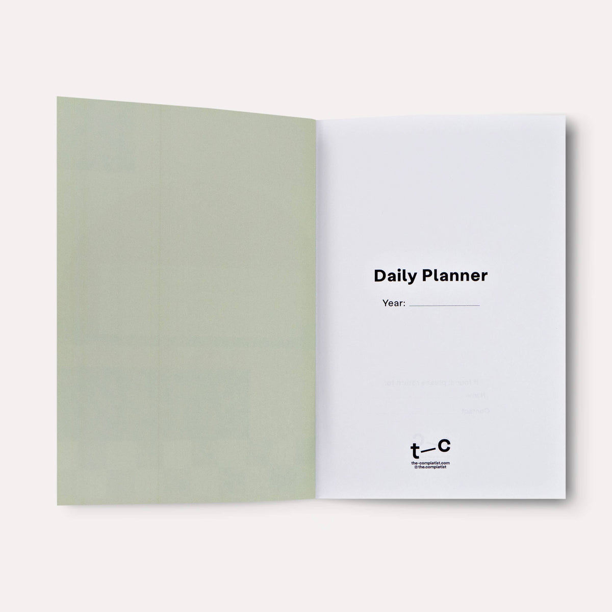 Ginger Undated Daily Planner Book