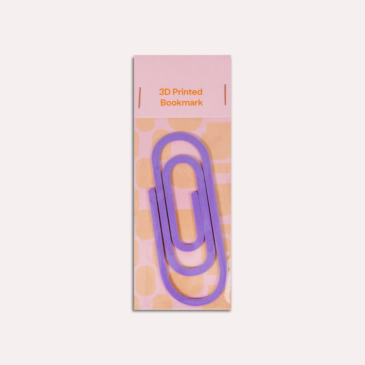 Paperclip 3D Printed Bookmark | Lavender