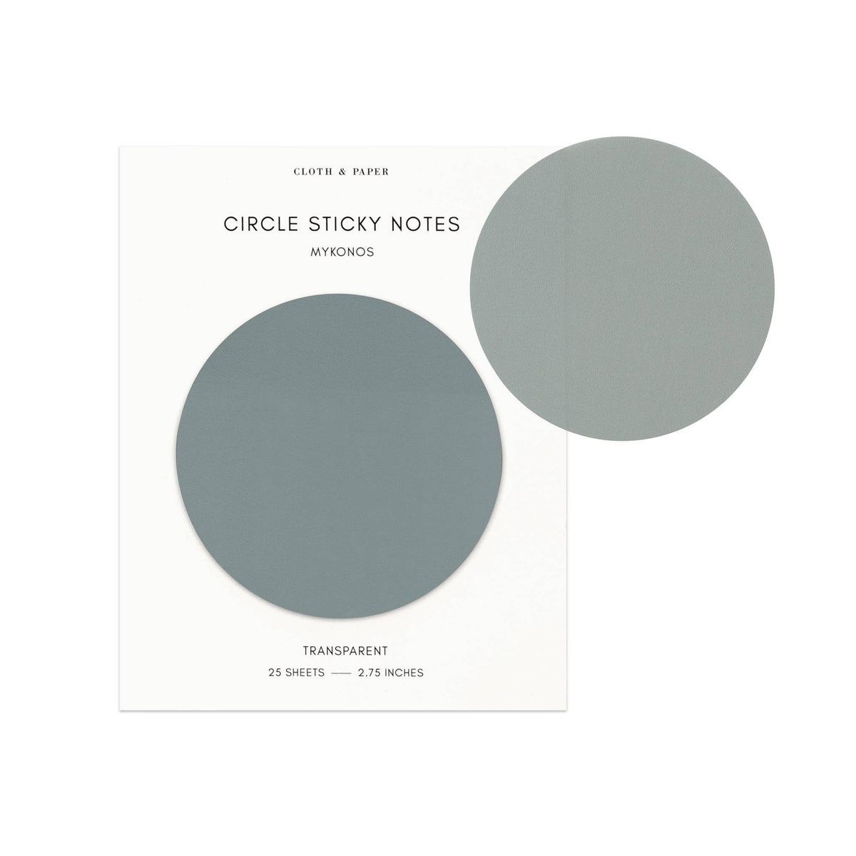 Transparent Circle Sticky Notes | Mykonos
