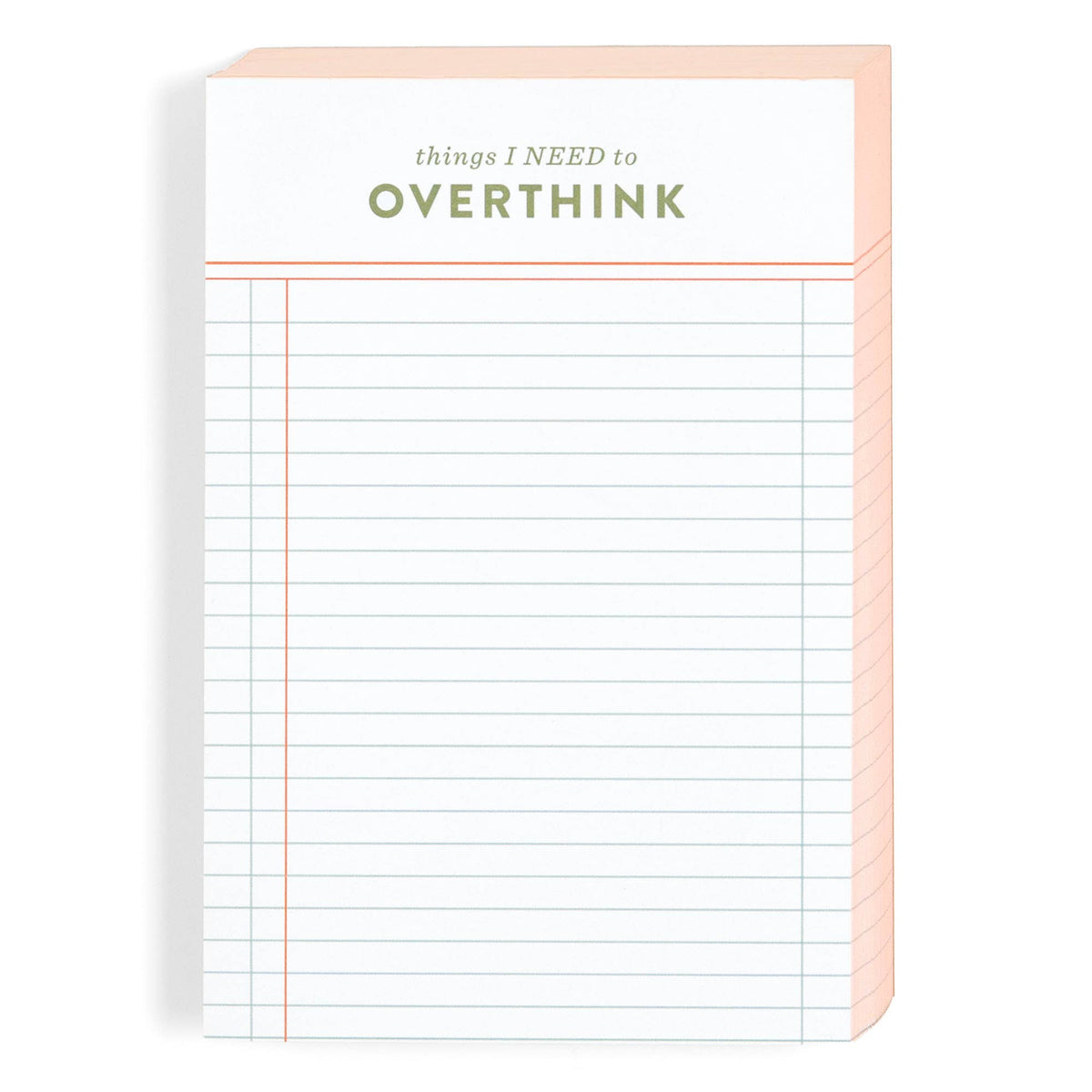 Things I Need To Overthink Notepad