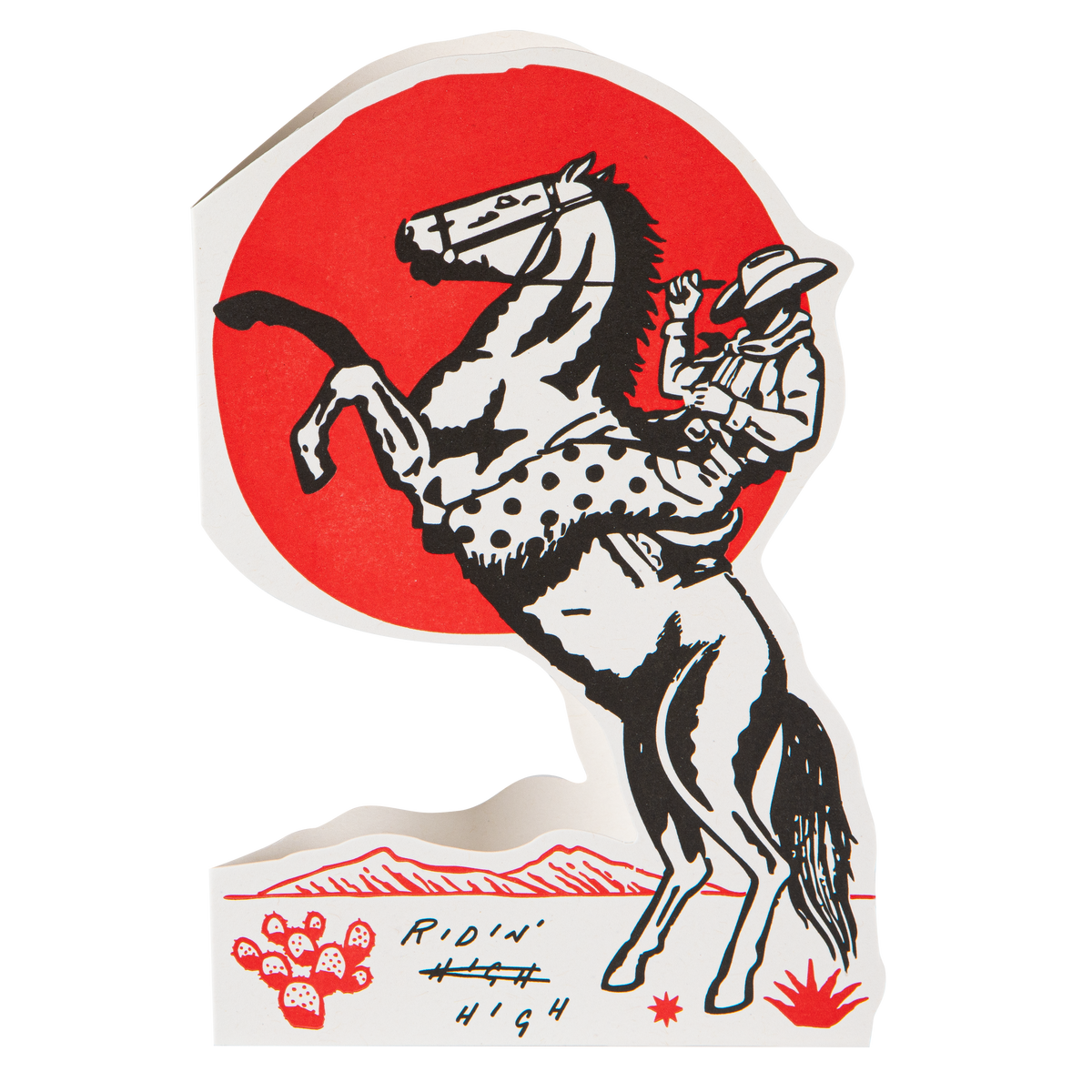 Ridin' High Saint No | Cut-Out Greeting Card