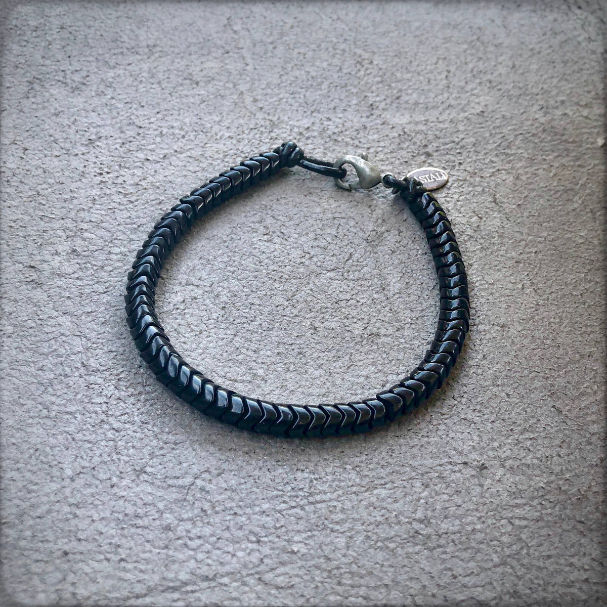 Black Snake Glass Bracelet | Small