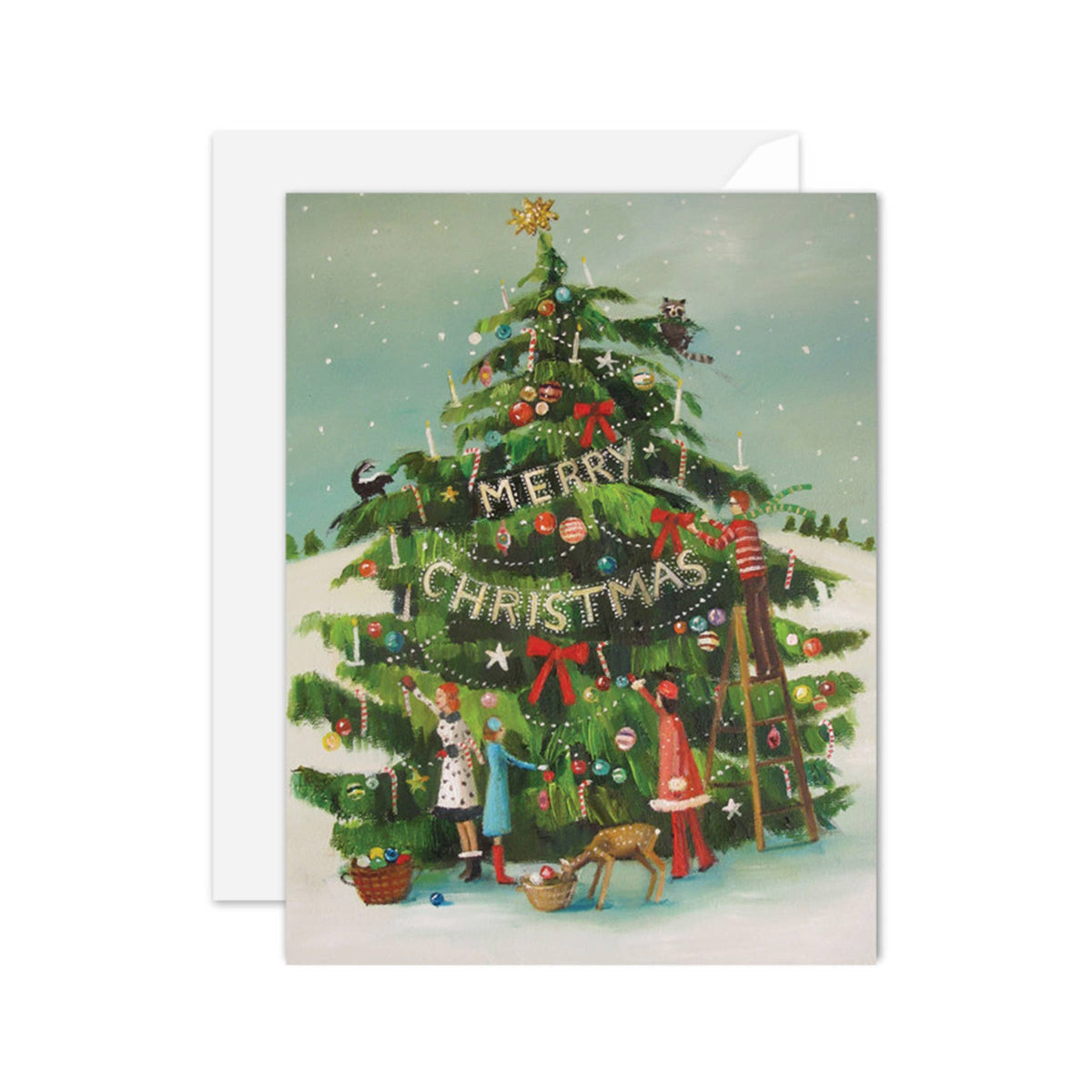 The Peppermint Family Trim The Tree | Card